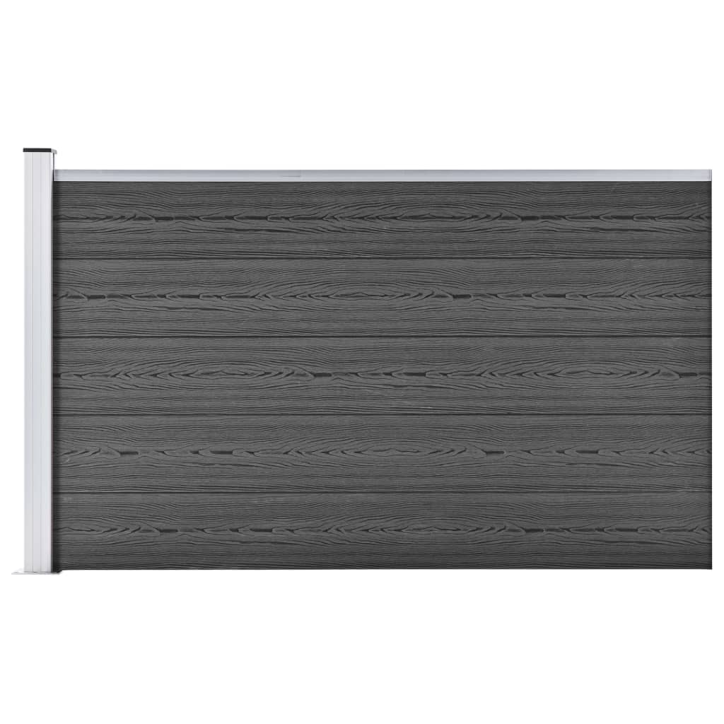 Fence Panel WPC 175x105 cm Black- Fence Panels - HomeShopIreland - Home Shop Ireland - Fence Panels - Fence Panel WPC 175x105 cm Black