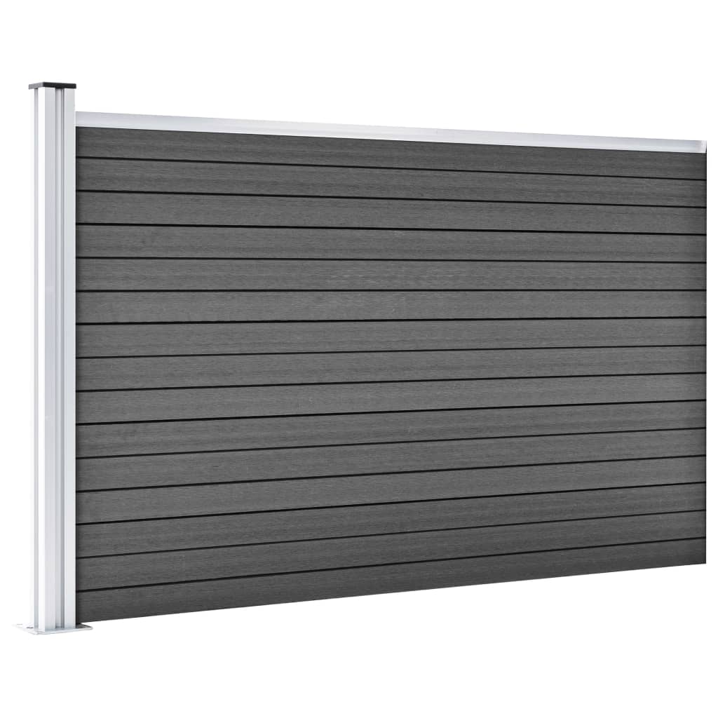Fence Panel WPC 175x105 cm Black- Fence Panels - HomeShopIreland - Home Shop Ireland - Fence Panels - Fence Panel WPC 175x105 cm Black