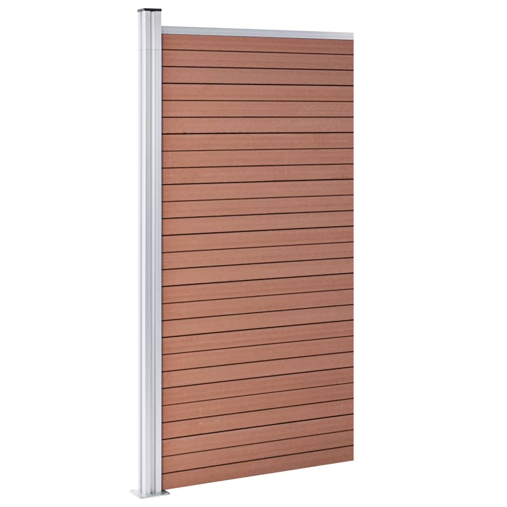 Fence Panel WPC 95x186 cm Brown- Fence Panels - HomeShopIreland - Home Shop Ireland - Fence Panels - Fence Panel WPC 95x186 cm Brown