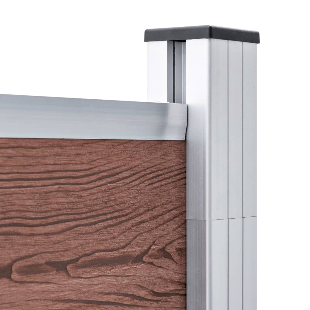 Fence Panel WPC 95x186 cm Brown- Fence Panels - HomeShopIreland - Home Shop Ireland - Fence Panels - Fence Panel WPC 95x186 cm Brown