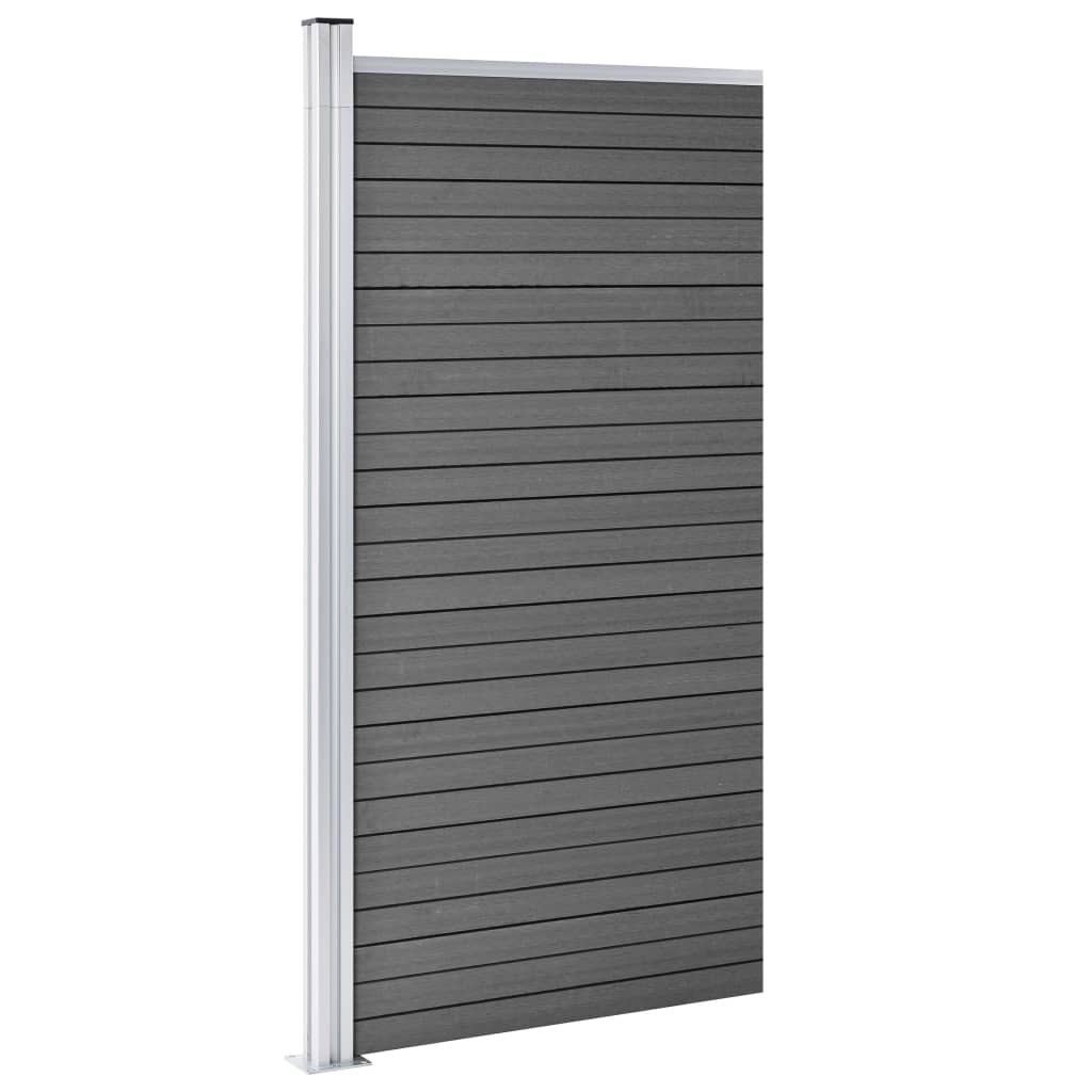 Fence Panel WPC 95x186 cm Black- Fence Panels - HomeShopIreland - Home Shop Ireland - Fence Panels - Fence Panel WPC 95x186 cm Black