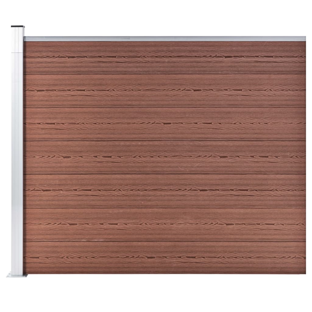 Fence Panel WPC 175x146 cm Brown- Fence Panels - HomeShopIreland - Home Shop Ireland - Fence Panels - Fence Panel WPC 175x146 cm Brown