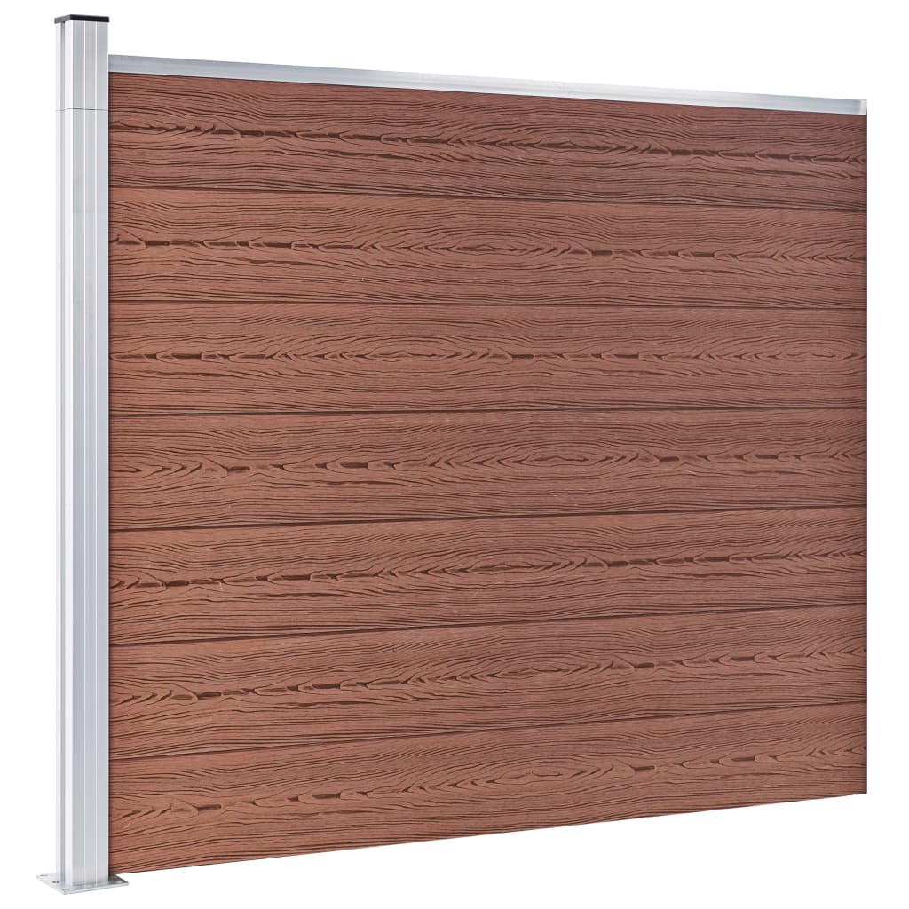 Fence Panel WPC 175x146 cm Brown- Fence Panels - HomeShopIreland - Home Shop Ireland - Fence Panels - Fence Panel WPC 175x146 cm Brown