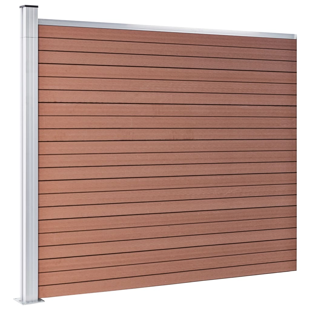 Fence Panel WPC 175x146 cm Brown- Fence Panels - HomeShopIreland - Home Shop Ireland - Fence Panels - Fence Panel WPC 175x146 cm Brown