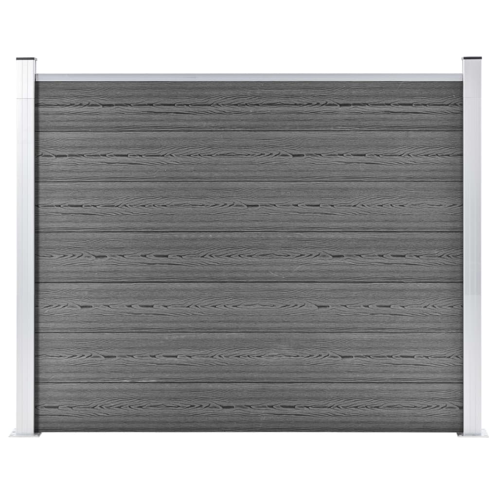 Fence Panel WPC 180x146 cm Grey- Fence Panels - HomeShopIreland - Home Shop Ireland - Fence Panels - Fence Panel WPC 180x146 cm Grey