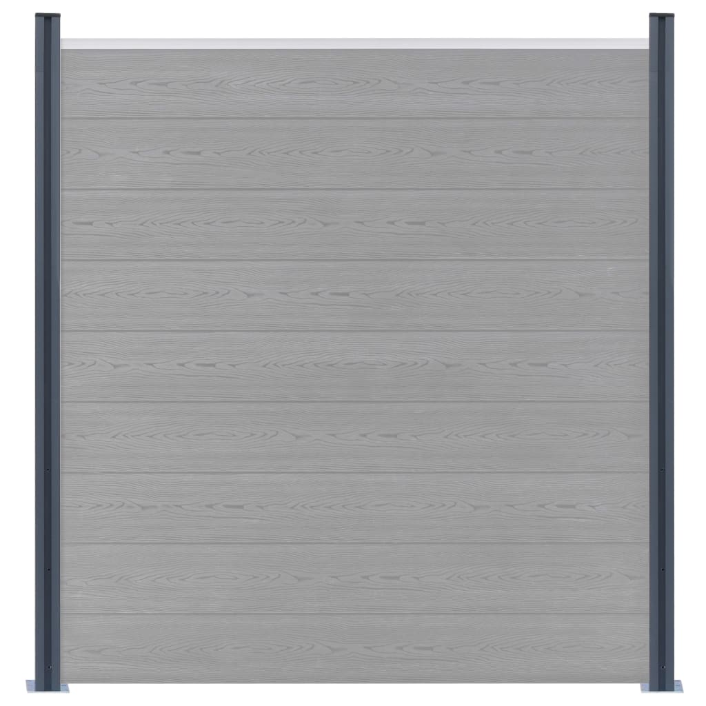 Fence Posts 2 pcs Dark Grey 185 cm Aluminium- Fence Posts & Rails - HomeShopIreland - Home Shop Ireland - Fence Posts & Rails - Fence Posts 2 pcs Dark Grey 185 cm Aluminium