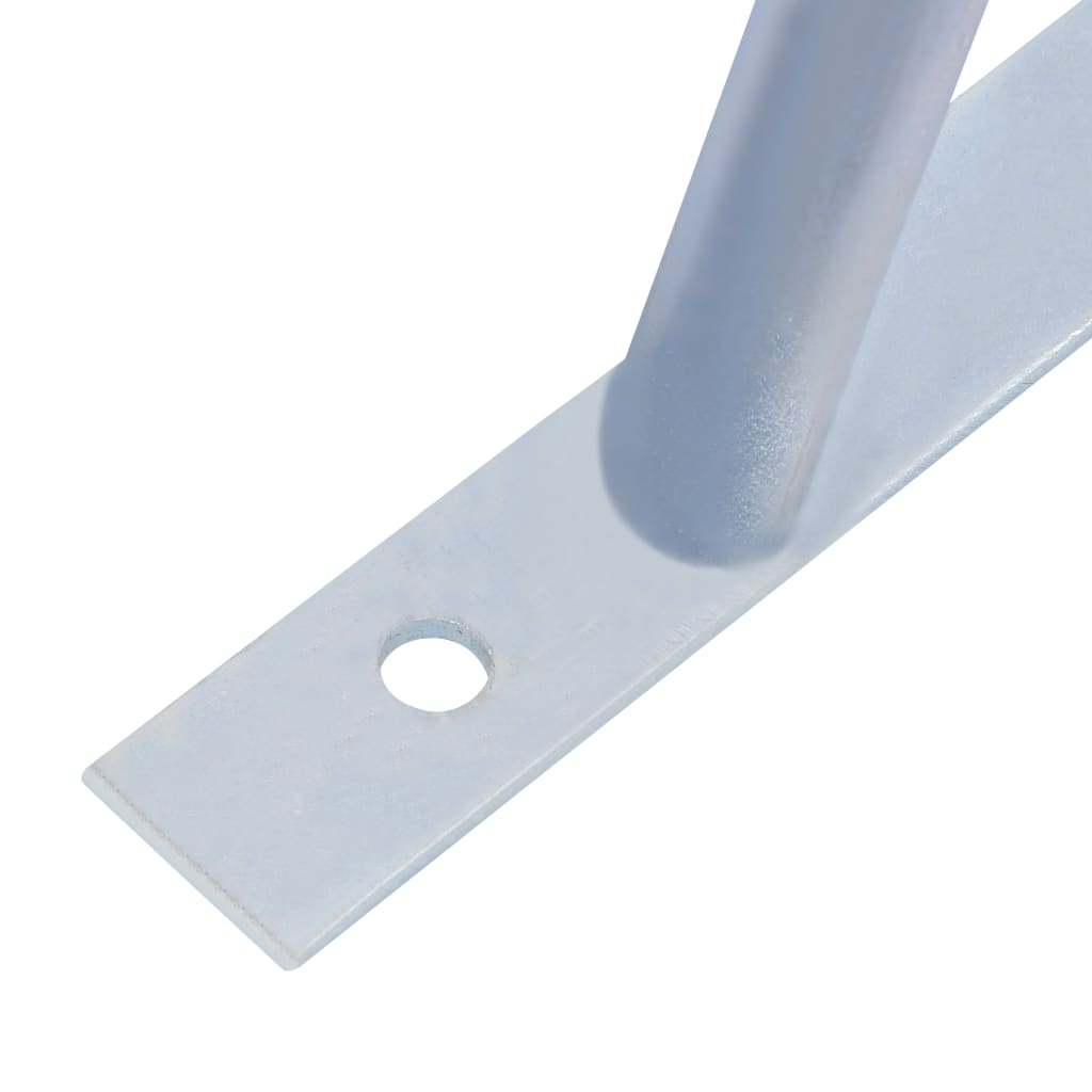 Support Brackets for Fence Post 2 pcs Galvanised Steel- Fence & Gate Accessories - HomeShopIreland - Home Shop Ireland - Fence & Gate Accessories - Support Brackets for Fence Post 2 pcs Galvanised Steel
