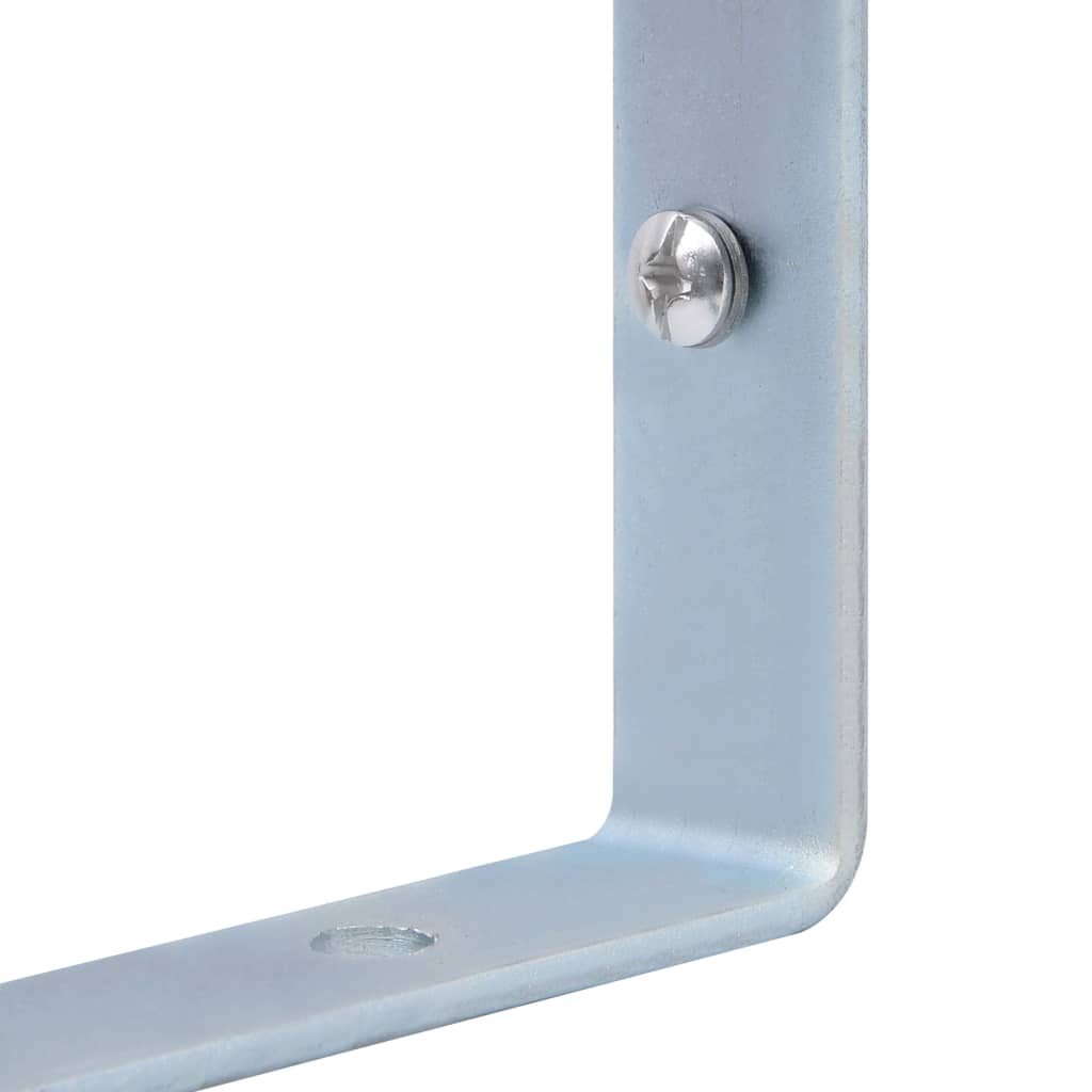 Support Brackets for Fence Post 2 pcs Galvanised Steel- Fence & Gate Accessories - HomeShopIreland - Home Shop Ireland - Fence & Gate Accessories - Support Brackets for Fence Post 2 pcs Galvanised Steel