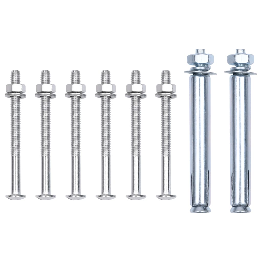Support Brackets for Fence Post 2 pcs Galvanised Steel- Fence & Gate Accessories - HomeShopIreland - Home Shop Ireland - Fence & Gate Accessories - Support Brackets for Fence Post 2 pcs Galvanised Steel