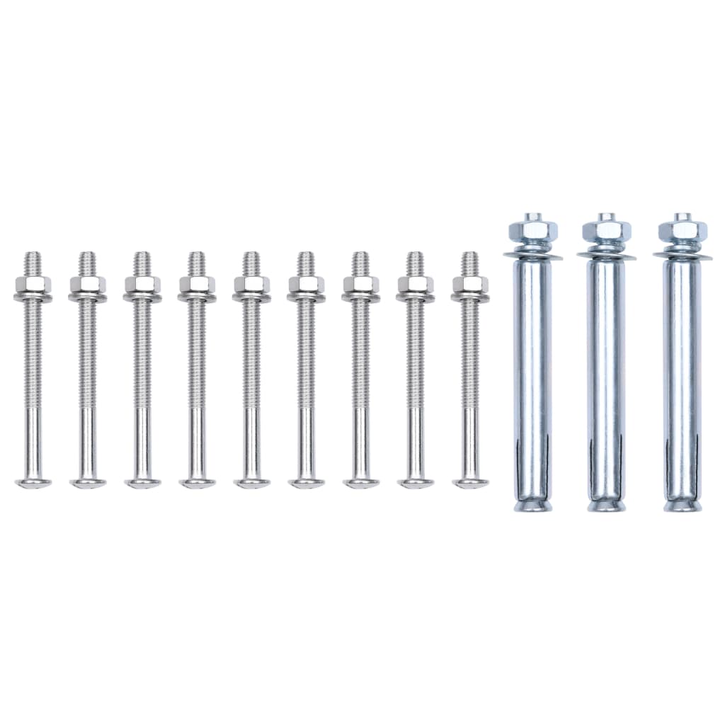 Support Brackets for Fence Post 3 pcs Galvanised Steel- Fence & Gate Accessories - HomeShopIreland - Home Shop Ireland - Fence & Gate Accessories - Support Brackets for Fence Post 3 pcs Galvanised Steel