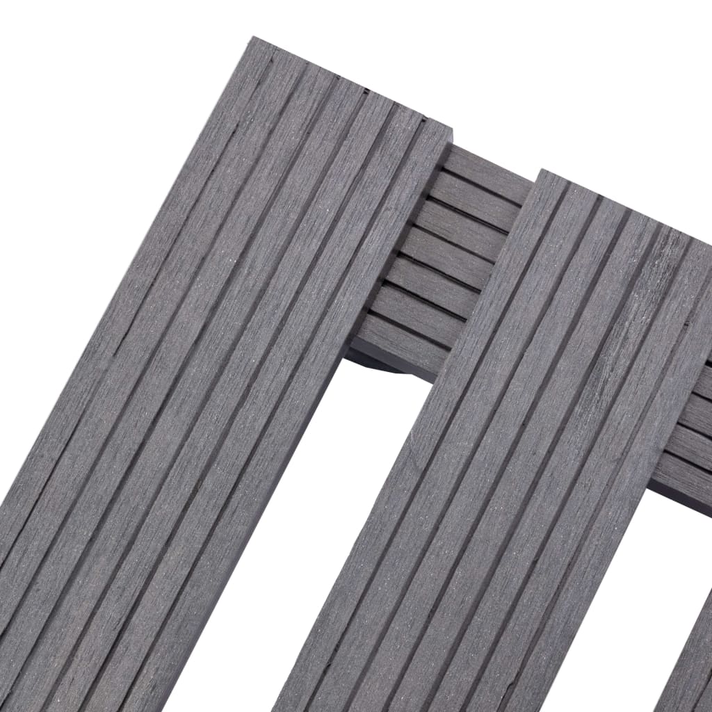Plant Trolleys 2 pcs Grey 30x30x7.5 cm WPC- Plant Stands - HomeShopIreland - Home Shop Ireland - Plant Stands - Plant Trolleys 2 pcs Grey 30x30x7.5 cm WPC