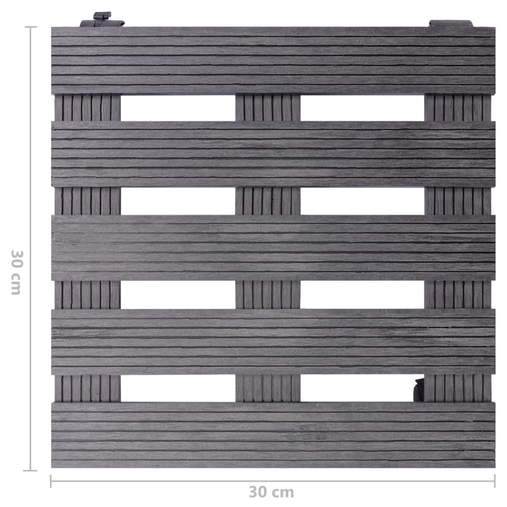 Plant Trolleys 2 pcs Grey 30x30x7.5 cm WPC- Plant Stands - HomeShopIreland - Home Shop Ireland - Plant Stands - Plant Trolleys 2 pcs Grey 30x30x7.5 cm WPC