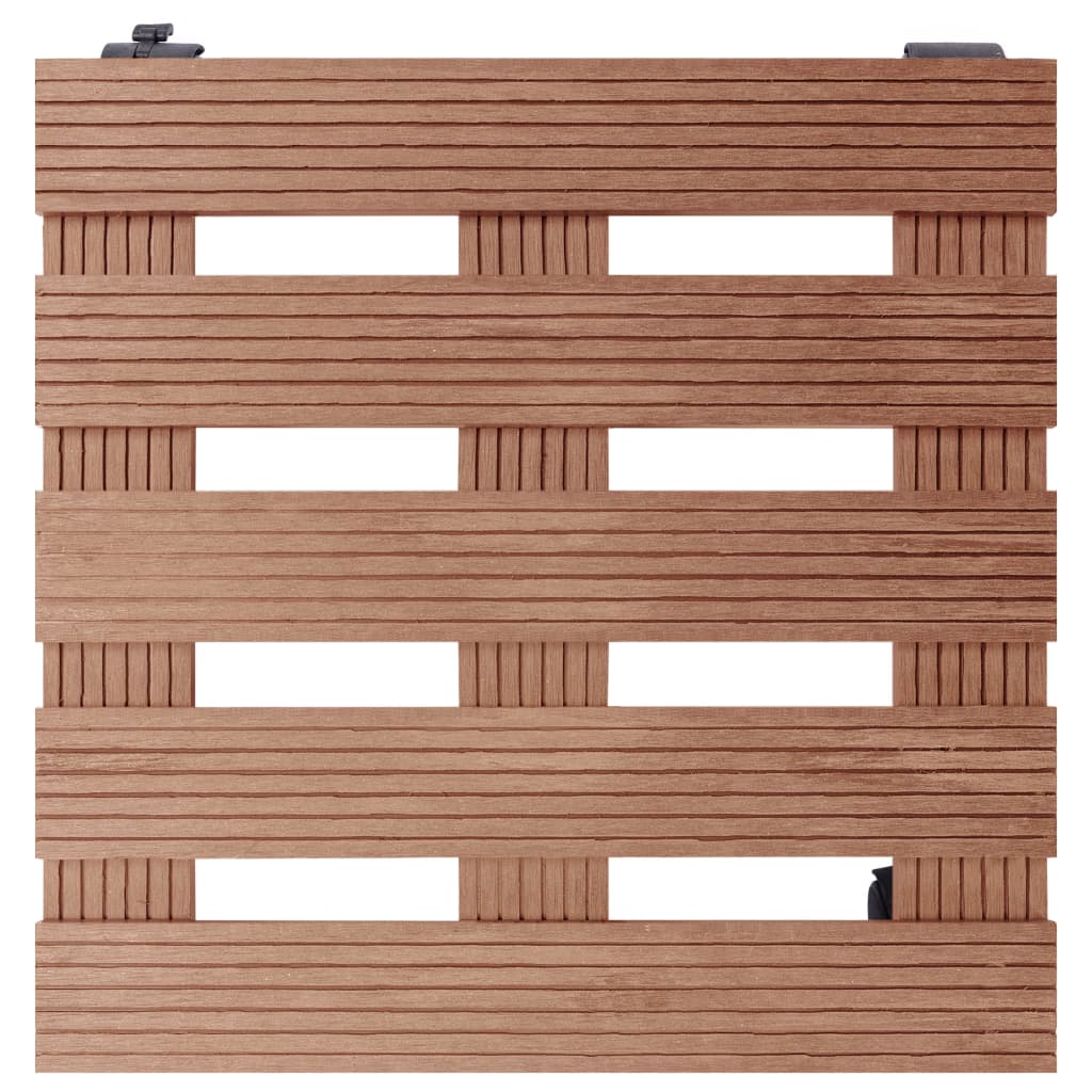 Plant Trolleys 2 pcs Brown 30x30x7.5 cm WPC- Plant Stands - HomeShopIreland - Home Shop Ireland - Plant Stands - Plant Trolleys 2 pcs Brown 30x30x7.5 cm WPC