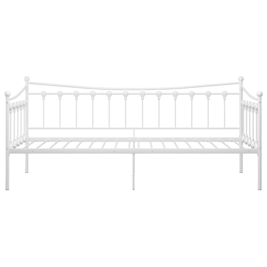 Sofa Bed Frame White Metal 90x200 cm- Beds & Bed Frames - HomeShopIreland - Home Shop Ireland - Beds & Bed Frames - Sofa Bed Frame White Metal 90x200 cm