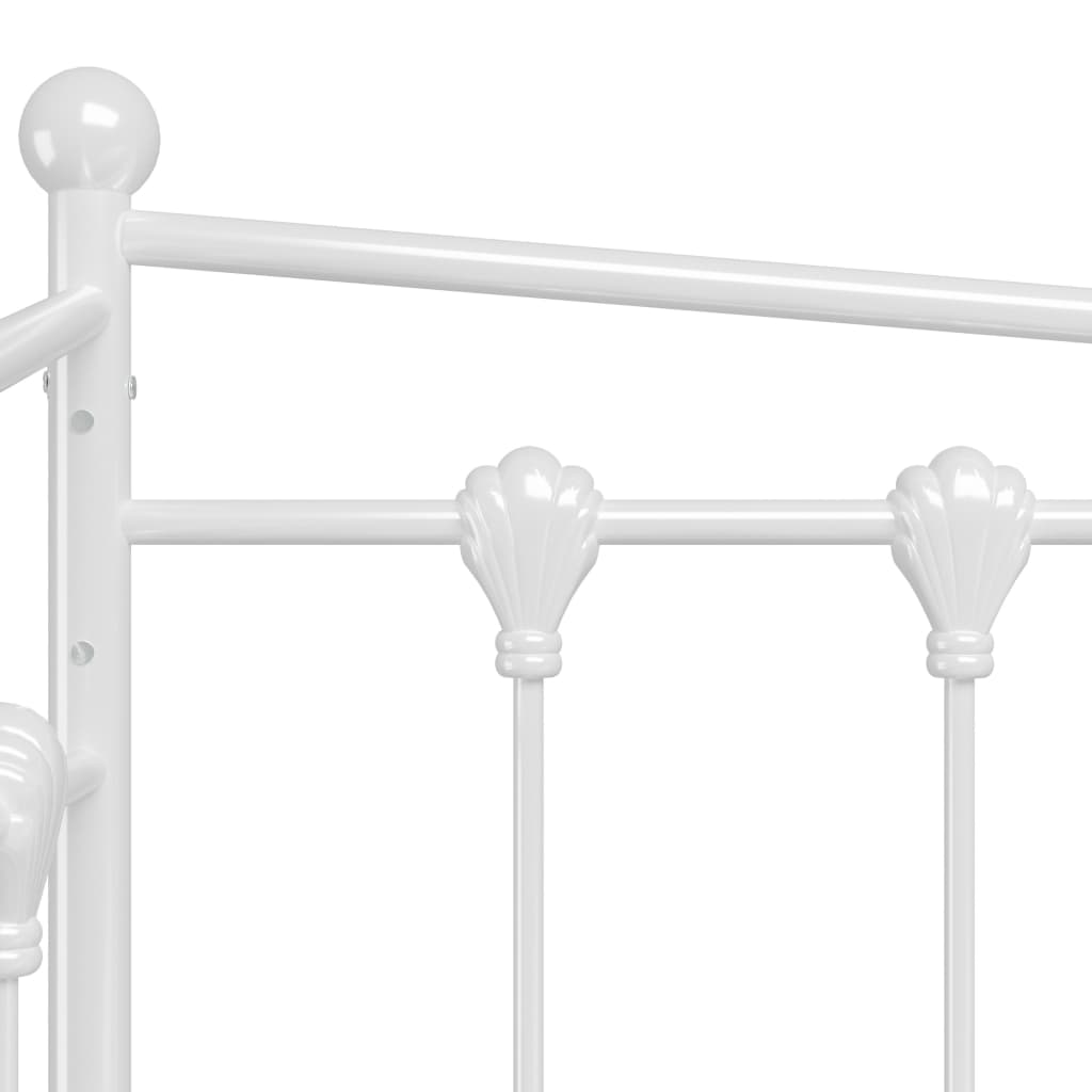 Sofa Bed Frame White Metal 90x200 cm- Beds & Bed Frames - HomeShopIreland - Home Shop Ireland - Beds & Bed Frames - Sofa Bed Frame White Metal 90x200 cm