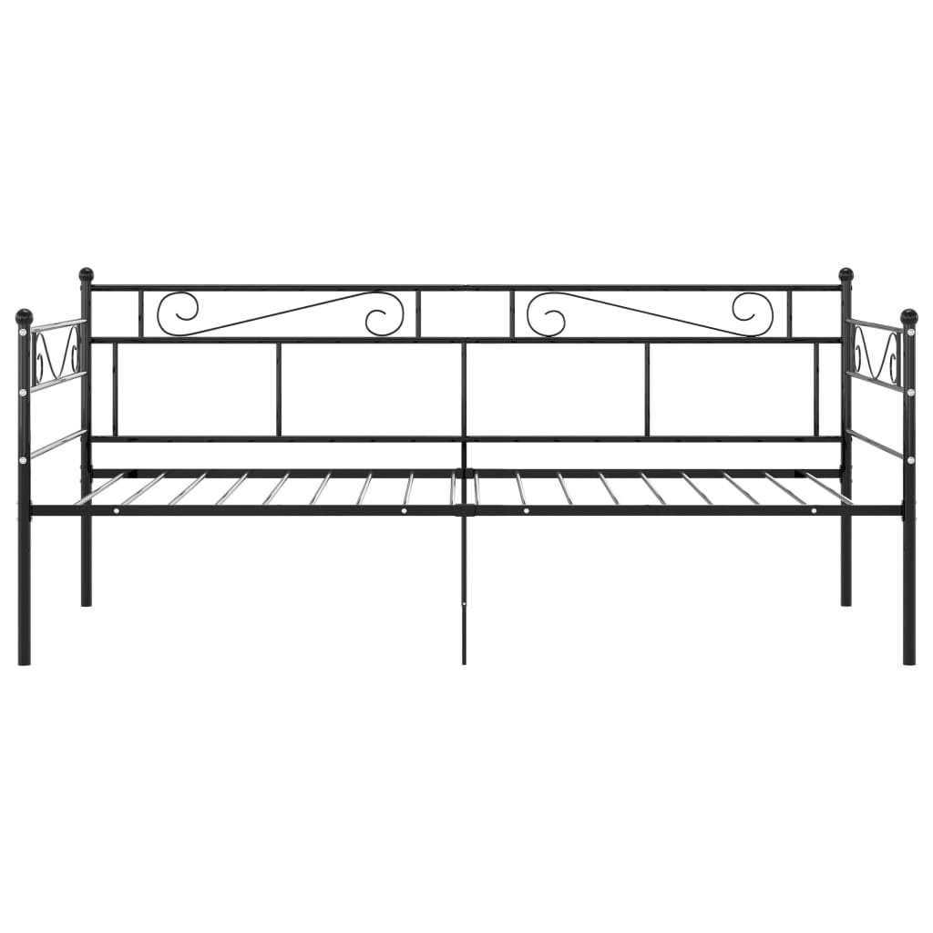 Sofa Bed Frame Black Metal 90x200 cm- Beds & Bed Frames - HomeShopIreland - Home Shop Ireland - Beds & Bed Frames - Sofa Bed Frame Black Metal 90x200 cm
