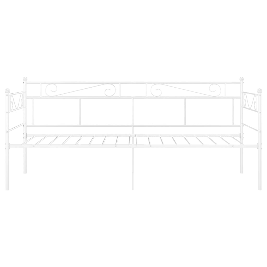 Sofa Bed Frame White Metal 90x200 cm- Beds & Bed Frames - HomeShopIreland - Home Shop Ireland - Beds & Bed Frames - Sofa Bed Frame White Metal 90x200 cm