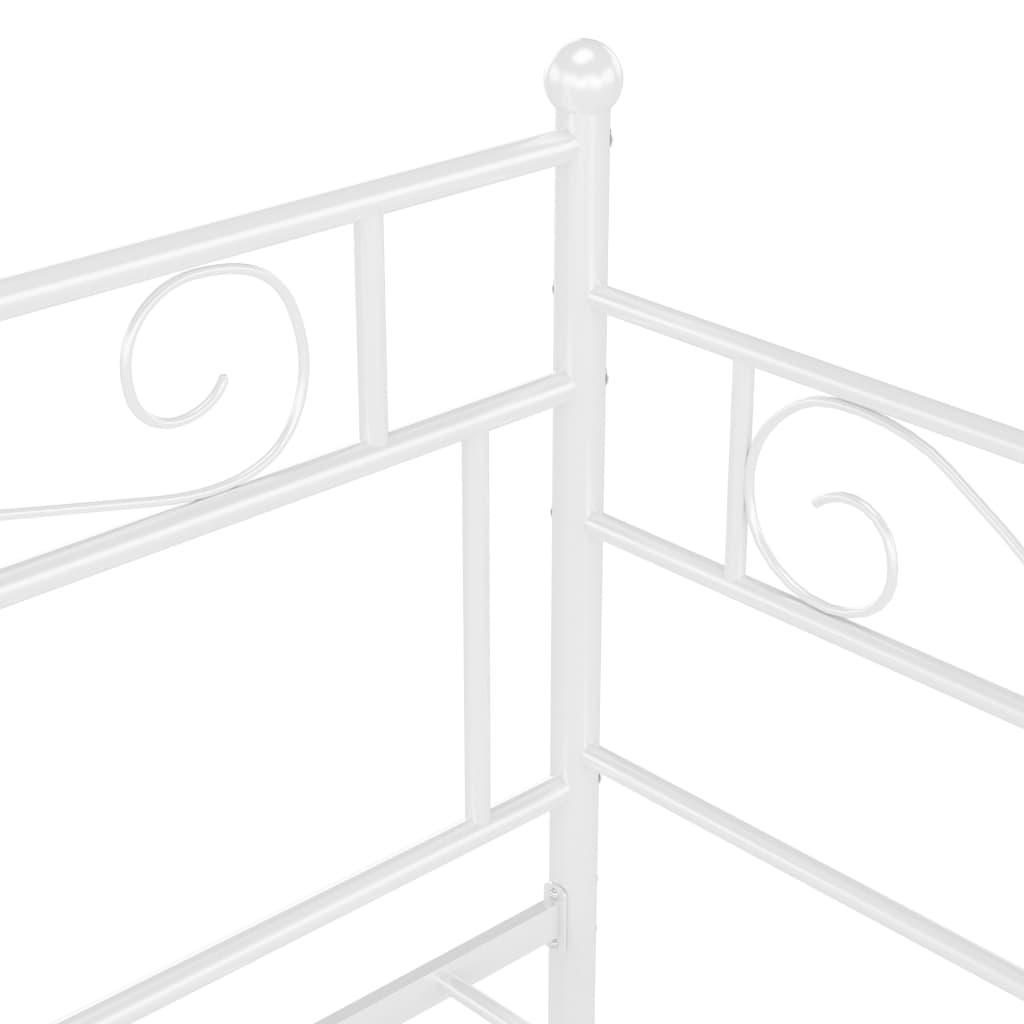 Sofa Bed Frame White Metal 90x200 cm- Beds & Bed Frames - HomeShopIreland - Home Shop Ireland - Beds & Bed Frames - Sofa Bed Frame White Metal 90x200 cm