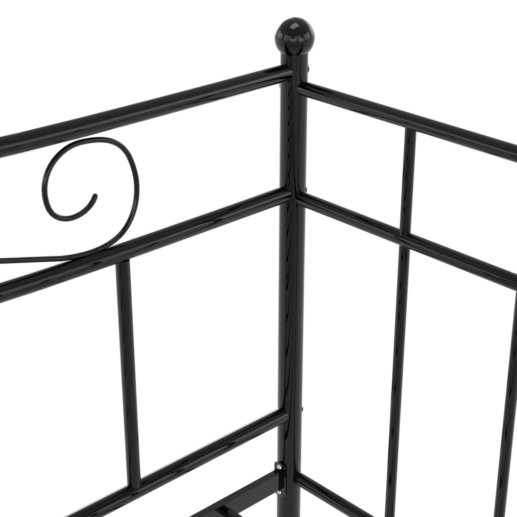 Sofa Bed Frame Black Metal 90x200 cm- Beds & Bed Frames - HomeShopIreland - Home Shop Ireland - Beds & Bed Frames - Sofa Bed Frame Black Metal 90x200 cm