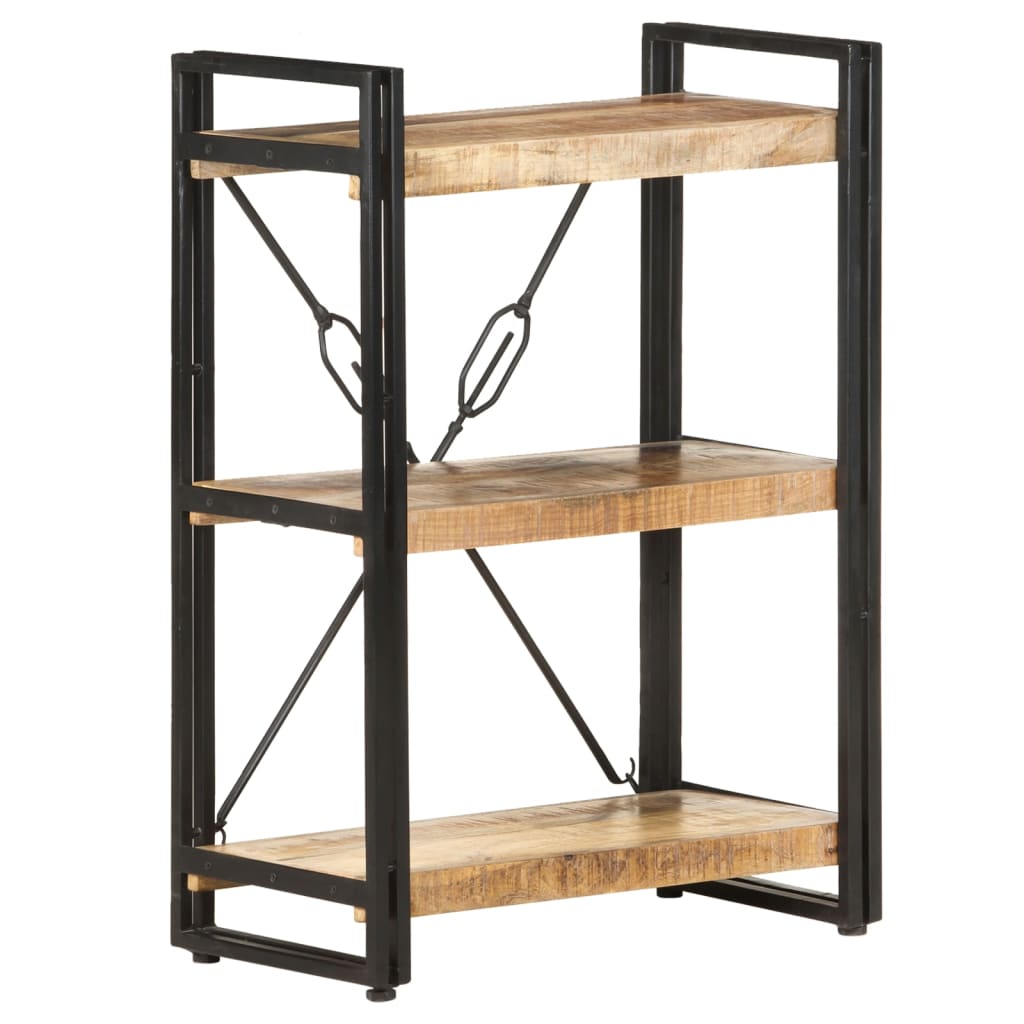 3-Tier Bookcase 60x30x80 cm Solid Mango Wood- Bookcases & Standing Shelves - HomeShopIreland - Home Shop Ireland - Bookcases & Standing Shelves - 3-Tier Bookcase 60x30x80 cm Solid Mango Wood