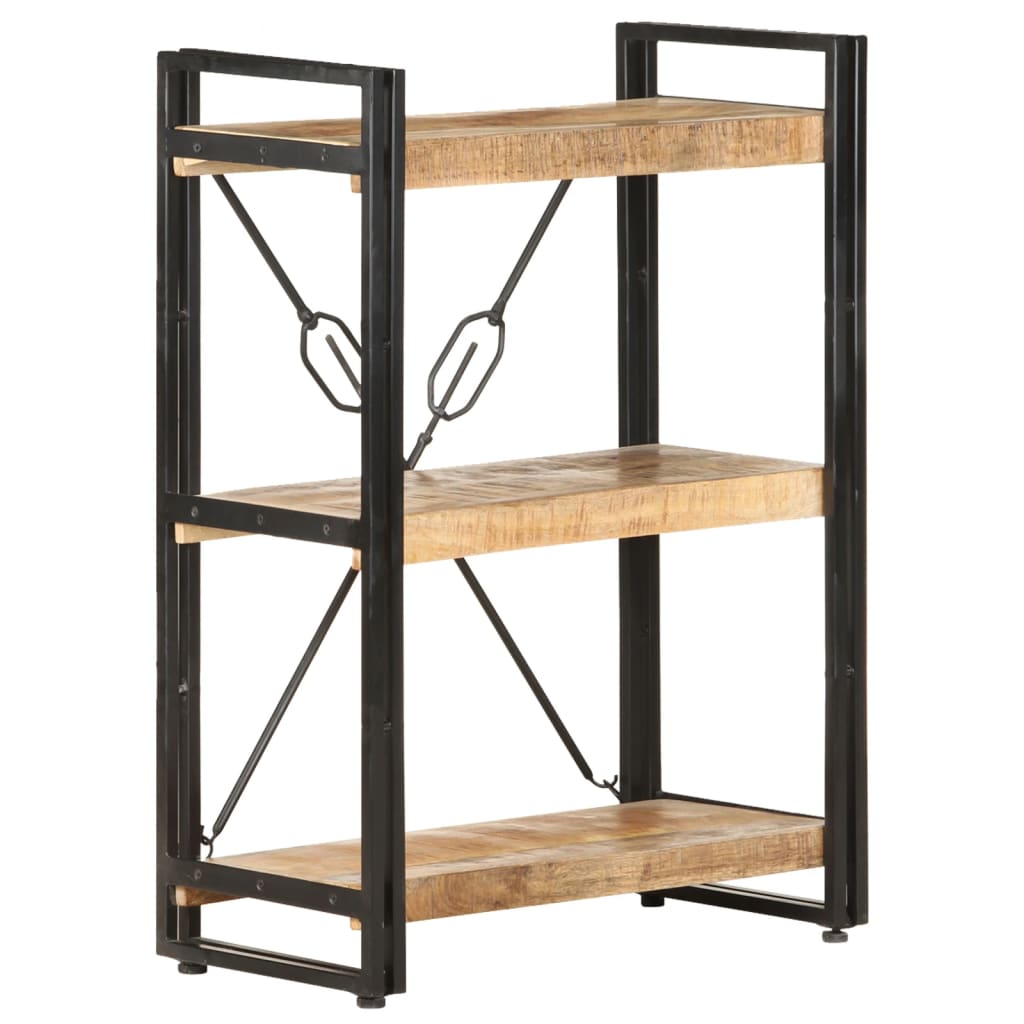3-Tier Bookcase 60x30x80 cm Solid Mango Wood- Bookcases & Standing Shelves - HomeShopIreland - Home Shop Ireland - Bookcases & Standing Shelves - 3-Tier Bookcase 60x30x80 cm Solid Mango Wood