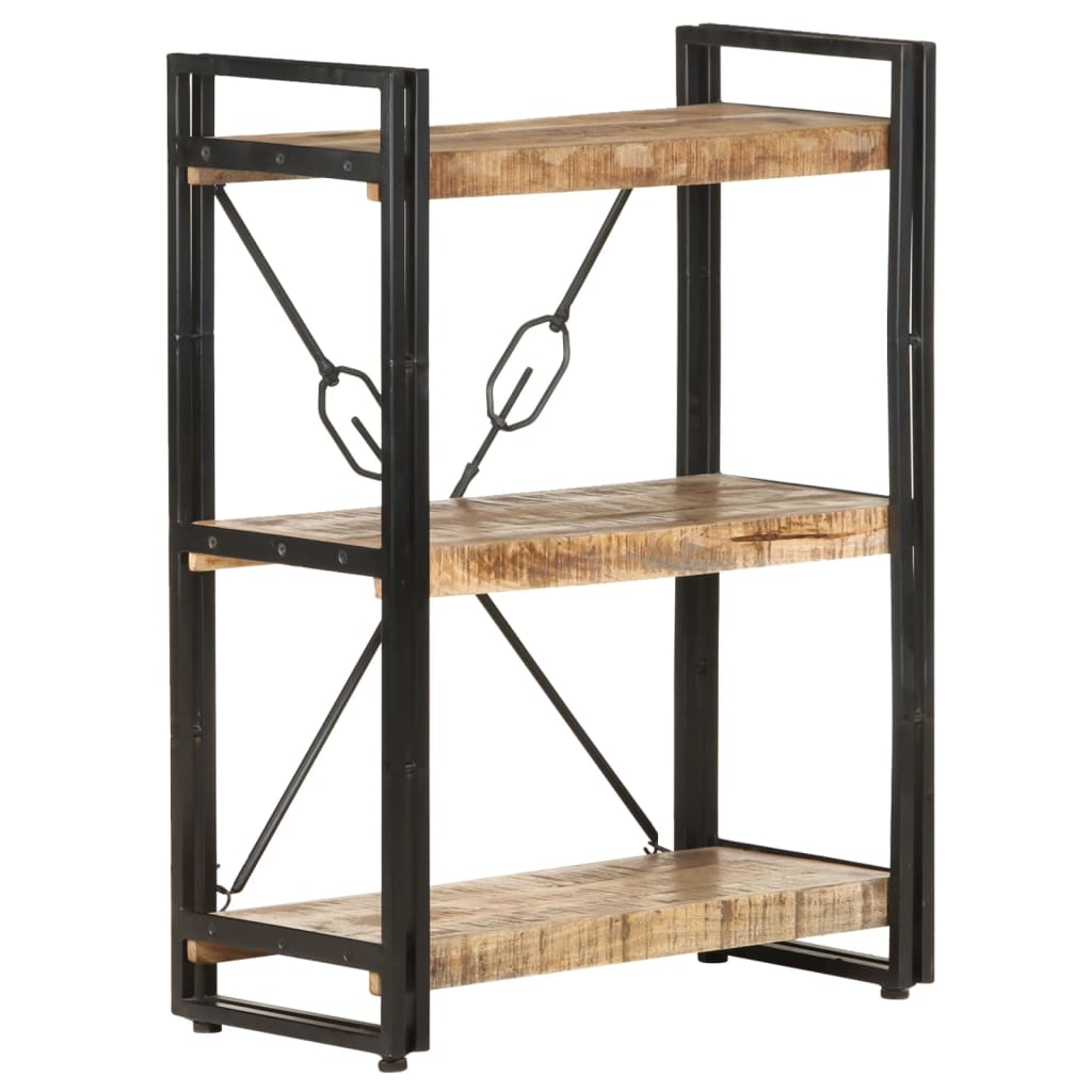 3-Tier Bookcase 60x30x80 cm Solid Mango Wood- Bookcases & Standing Shelves - HomeShopIreland - Home Shop Ireland - Bookcases & Standing Shelves - 3-Tier Bookcase 60x30x80 cm Solid Mango Wood