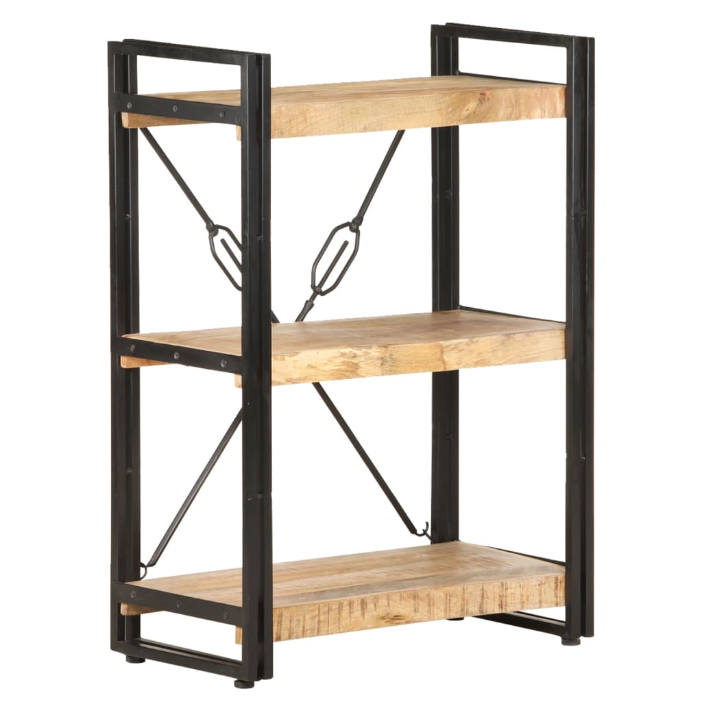 3-Tier Bookcase 60x30x80 cm Solid Mango Wood- Bookcases & Standing Shelves - HomeShopIreland - Home Shop Ireland - Bookcases & Standing Shelves - 3-Tier Bookcase 60x30x80 cm Solid Mango Wood