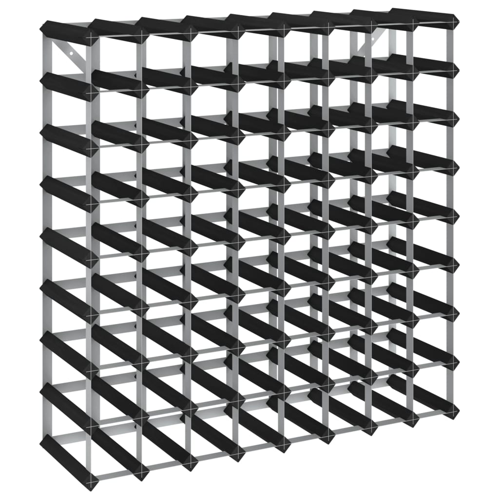 Wine Rack for 72 Bottles Black Solid Pine Wood- Wine Racks - HomeShopIreland - Home Shop Ireland - Wine Racks - Wine Rack for 72 Bottles Black Solid Pine Wood