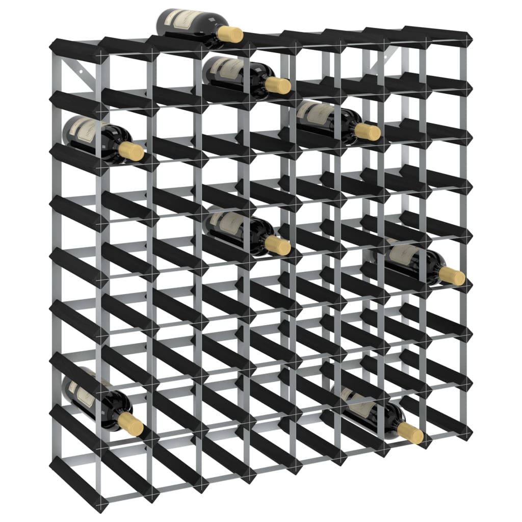 Wine Rack for 72 Bottles Black Solid Pine Wood- Wine Racks - HomeShopIreland - Home Shop Ireland - Wine Racks - Wine Rack for 72 Bottles Black Solid Pine Wood