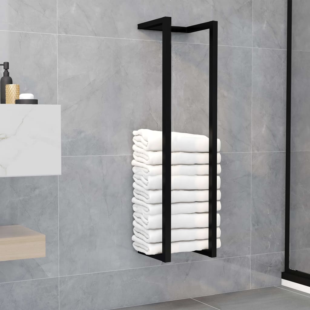 Towel Rack Black 25x20x95 cm Iron- Towel Racks & Holders - HomeShopIreland - Home Shop Ireland - Towel Racks & Holders - Towel Rack Black 25x20x95 cm Iron