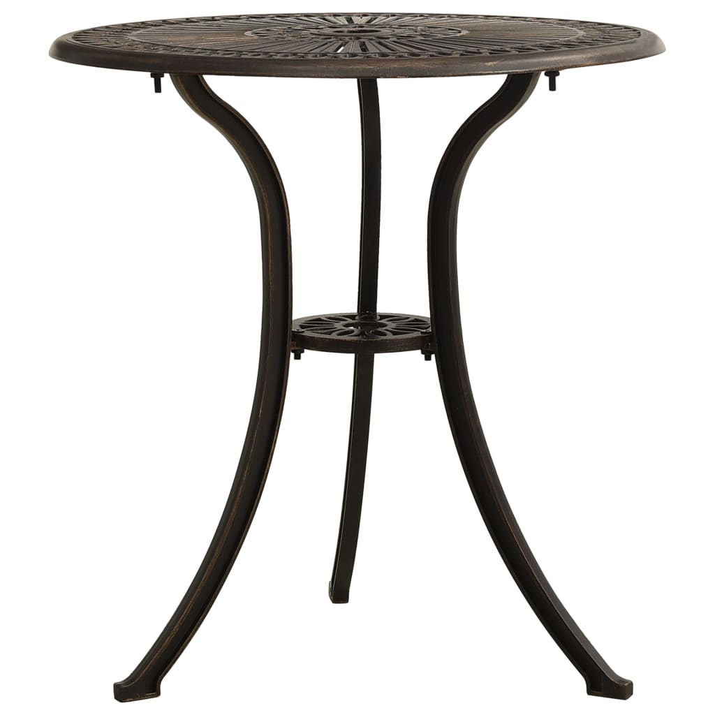 3 Piece Bistro Set Cast Aluminium Bronze- Outdoor Furniture Sets - HomeShopIreland - Home Shop Ireland - Outdoor Furniture Sets - 3 Piece Bistro Set Cast Aluminium Bronze