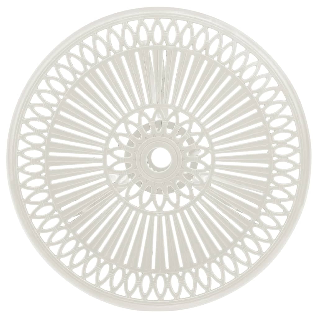 3 Piece Bistro Set Cast Aluminium White- Outdoor Furniture Sets - HomeShopIreland - Home Shop Ireland - Outdoor Furniture Sets - 3 Piece Bistro Set Cast Aluminium White