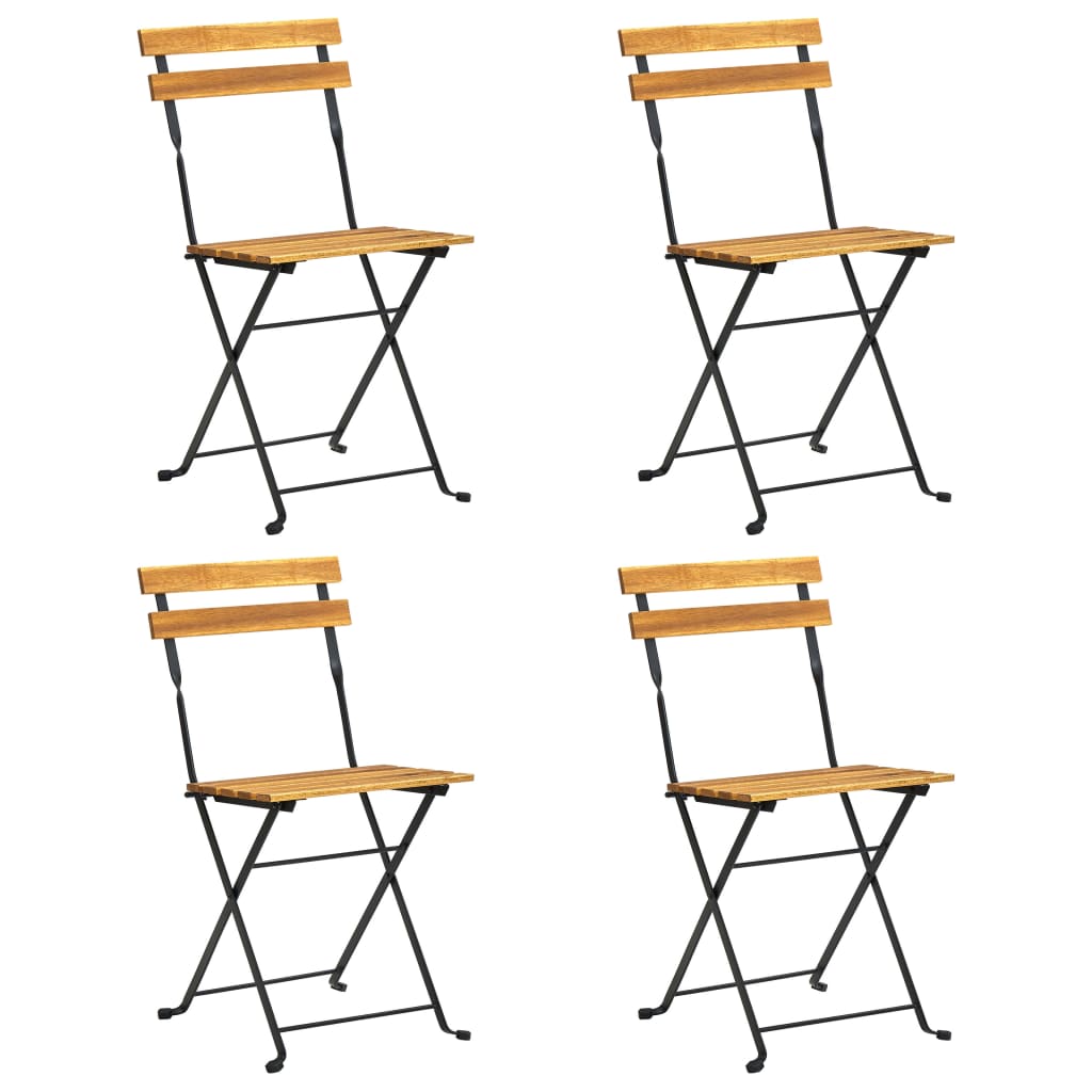 5 Piece Folding Outdoor Dining Set Solid Acacia Wood- Outdoor Furniture Sets - HomeShopIreland - Home Shop Ireland - Outdoor Furniture Sets - 5 Piece Folding Outdoor Dining Set Solid Acacia Wood