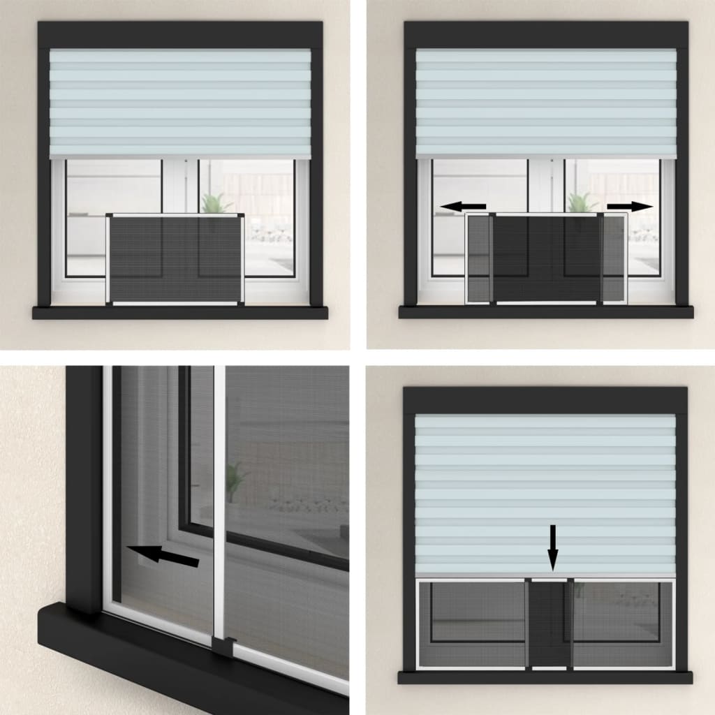 Extendable Insect Screen for Windows White- Window Screens - HomeShopIreland - Home Shop Ireland - Window Screens - Extendable Insect Screen for Windows White