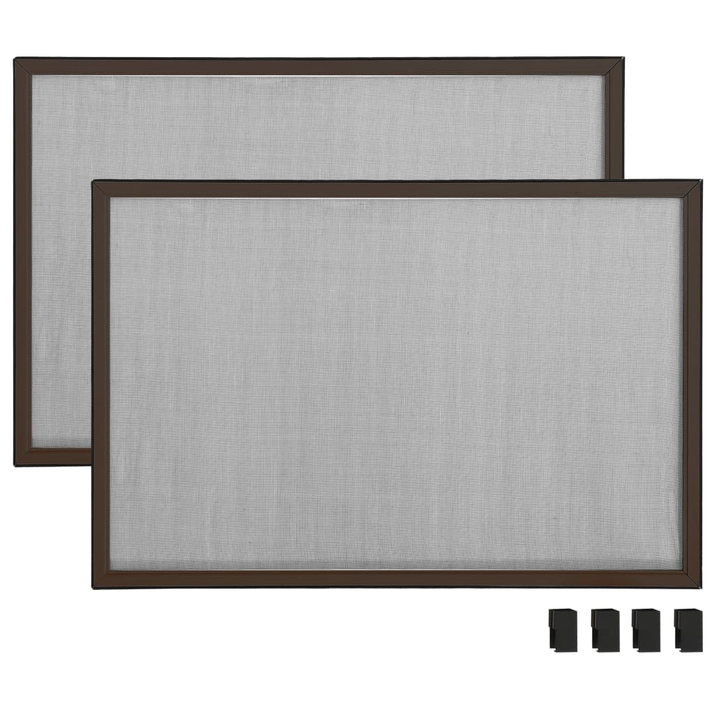 Extendable Insect Screen for Windows Brown- Window Screens - HomeShopIreland - Home Shop Ireland - Window Screens - Extendable Insect Screen for Windows Brown