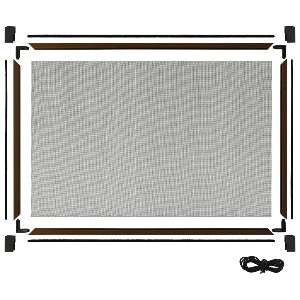 Extendable Insect Screen for Windows Brown- Window Screens - HomeShopIreland - Home Shop Ireland - Window Screens - Extendable Insect Screen for Windows Brown