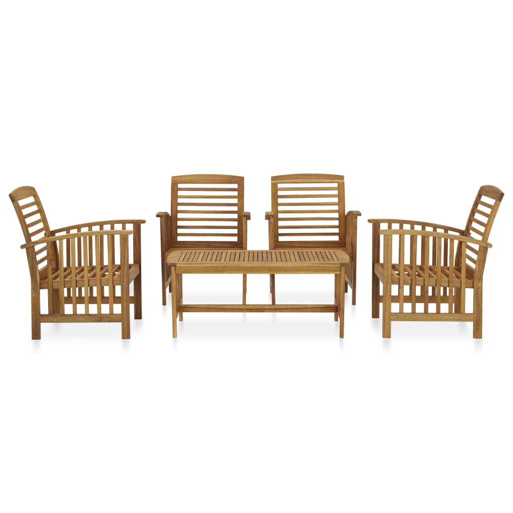 5 Piece Garden Lounge Set Solid Acacia Wood- Outdoor Furniture Sets - HomeShopIreland - Home Shop Ireland - Outdoor Furniture Sets - 5 Piece Garden Lounge Set Solid Acacia Wood