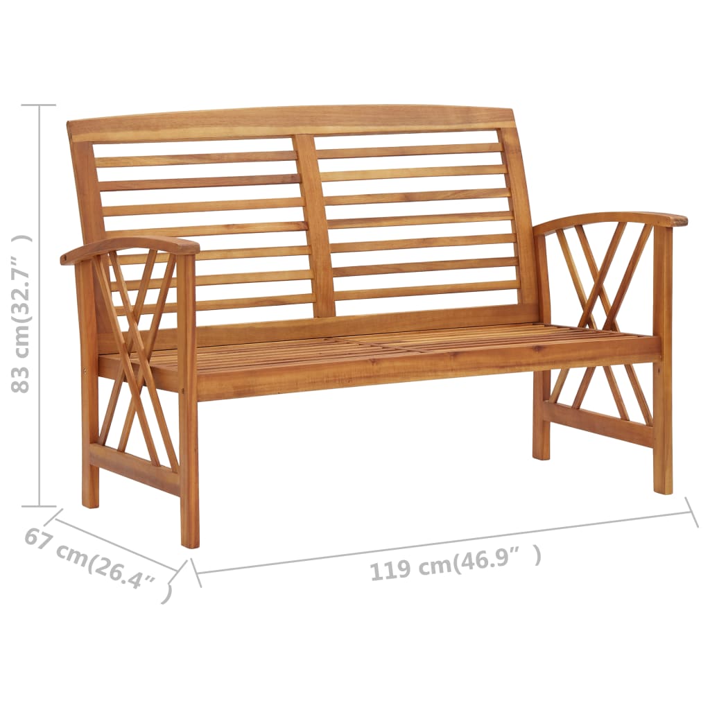 4 Piece Garden Lounge Set Solid Acacia Wood- Outdoor Furniture Sets - HomeShopIreland - Home Shop Ireland - Outdoor Furniture Sets - 4 Piece Garden Lounge Set Solid Acacia Wood