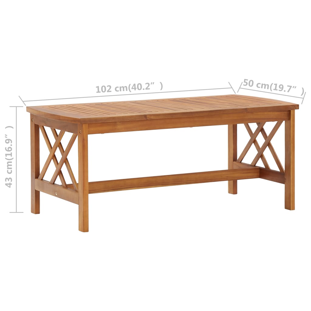 4 Piece Garden Lounge Set Solid Acacia Wood- Outdoor Furniture Sets - HomeShopIreland - Home Shop Ireland - Outdoor Furniture Sets - 4 Piece Garden Lounge Set Solid Acacia Wood