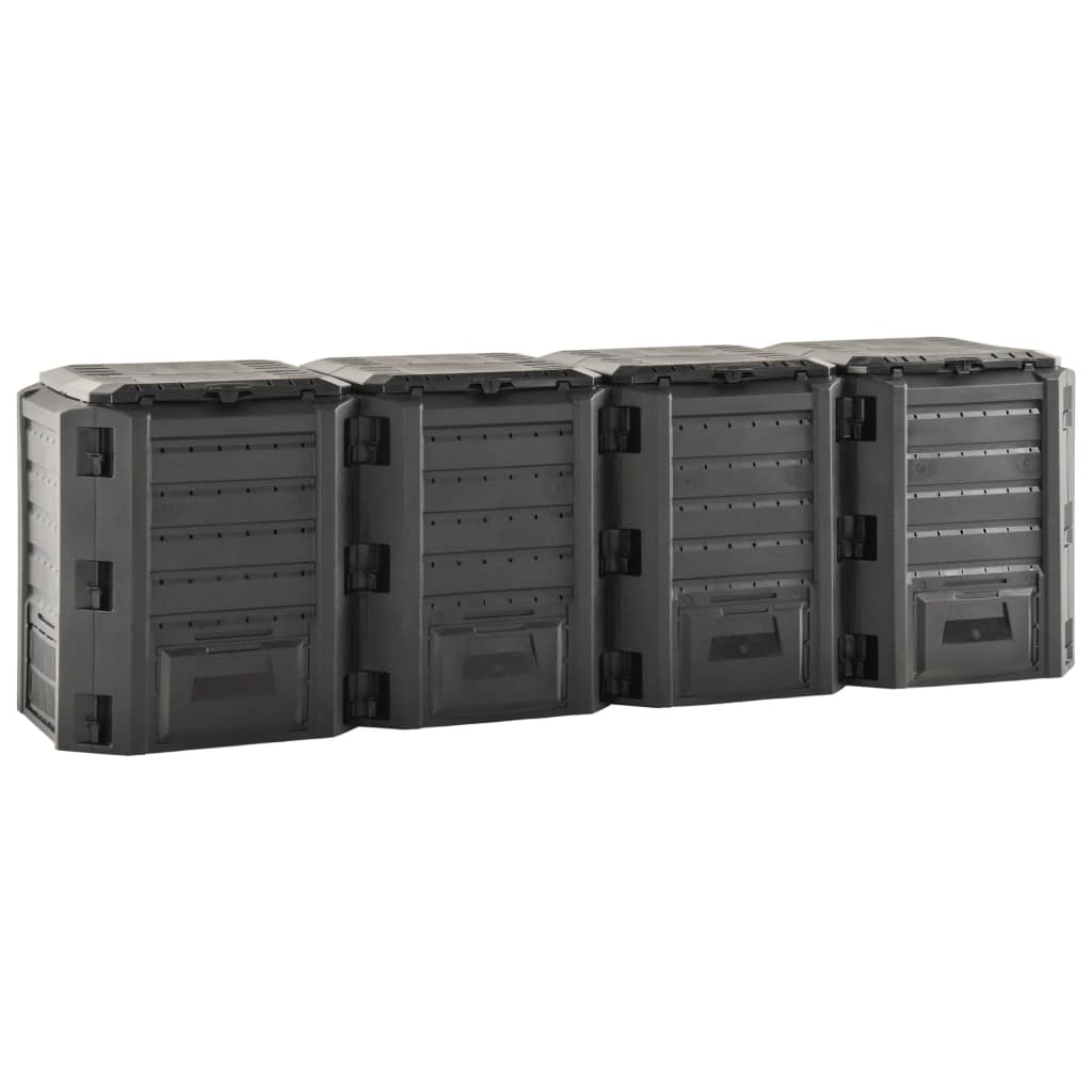 Garden Composter Black 1600 L- Composters - HomeShopIreland - Home Shop Ireland - Composters - Garden Composter Black 1600 L