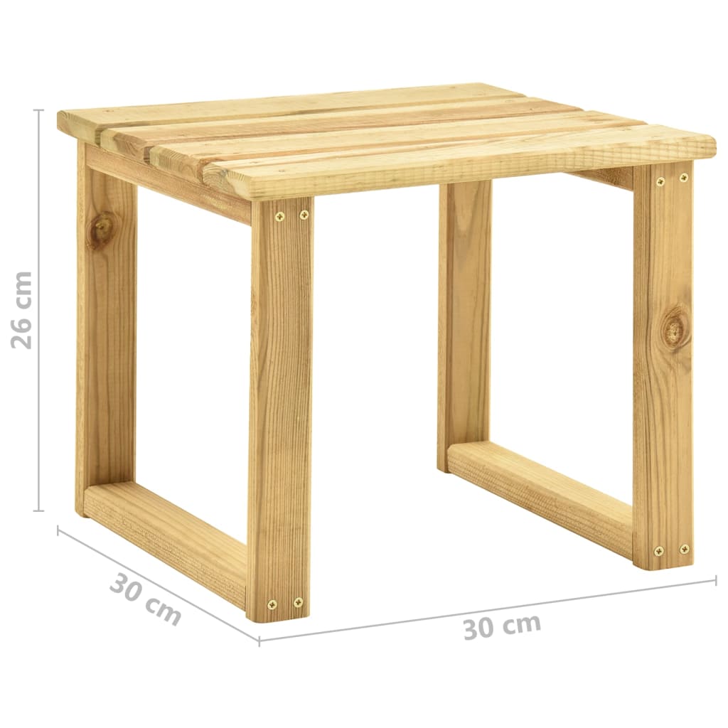 Sun Lounger with Table Green Impregnated Pinewood- Sunloungers - HomeShopIreland - Home Shop Ireland - Sunloungers - Sun Lounger with Table Green Impregnated Pinewood