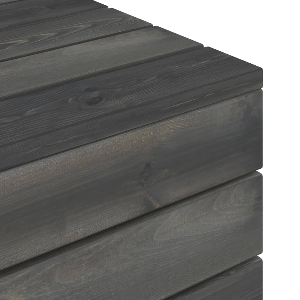 2 Piece Garden Pallet Lounge Set Solid Pinewood Dark Grey- Outdoor Furniture Sets - HomeShopIreland - Home Shop Ireland - Outdoor Furniture Sets - 2 Piece Garden Pallet Lounge Set Solid Pinewood Dark Grey