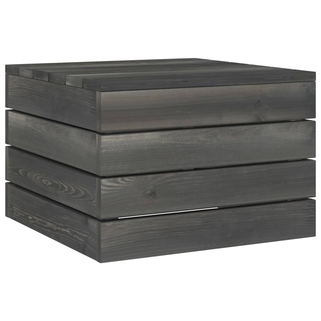 2 Piece Garden Pallet Lounge Set Solid Pinewood Dark Grey- Outdoor Furniture Sets - HomeShopIreland - Home Shop Ireland - Outdoor Furniture Sets - 2 Piece Garden Pallet Lounge Set Solid Pinewood Dark Grey