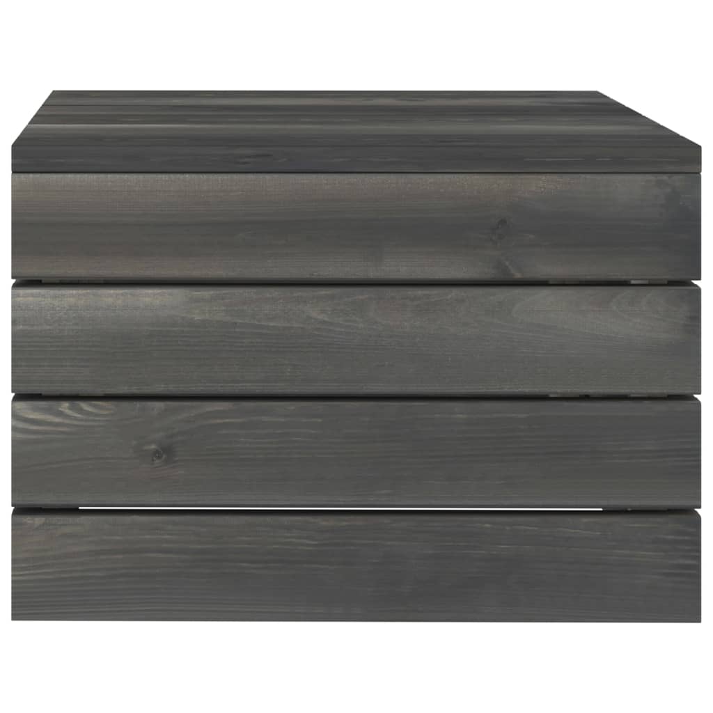 2 Piece Garden Pallet Lounge Set Solid Pinewood Dark Grey- Outdoor Furniture Sets - HomeShopIreland - Home Shop Ireland - Outdoor Furniture Sets - 2 Piece Garden Pallet Lounge Set Solid Pinewood Dark Grey