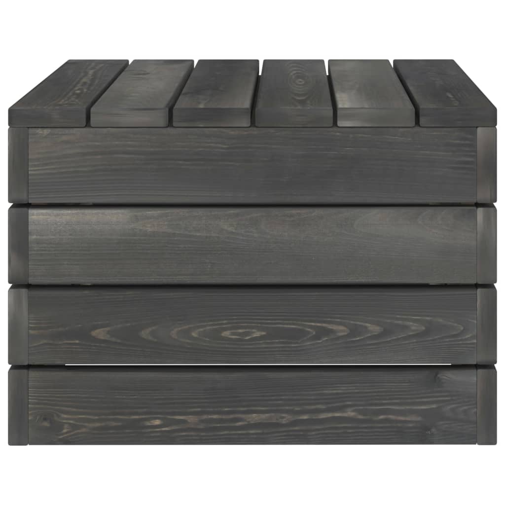 2 Piece Garden Pallet Lounge Set Solid Pinewood Dark Grey- Outdoor Furniture Sets - HomeShopIreland - Home Shop Ireland - Outdoor Furniture Sets - 2 Piece Garden Pallet Lounge Set Solid Pinewood Dark Grey