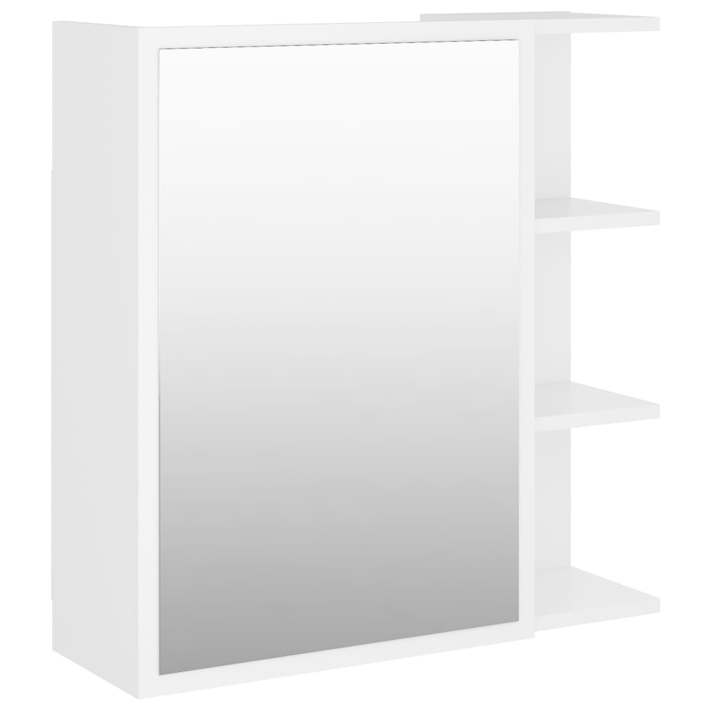 Bathroom Mirror Cabinet White 62.5x20.5x64 cm Chipboard- Bathroom Vanity Units - HomeShopIreland - Home Shop Ireland - Bathroom Vanity Units - Bathroom Mirror Cabinet White 62.5x20.5x64 cm Chipboard