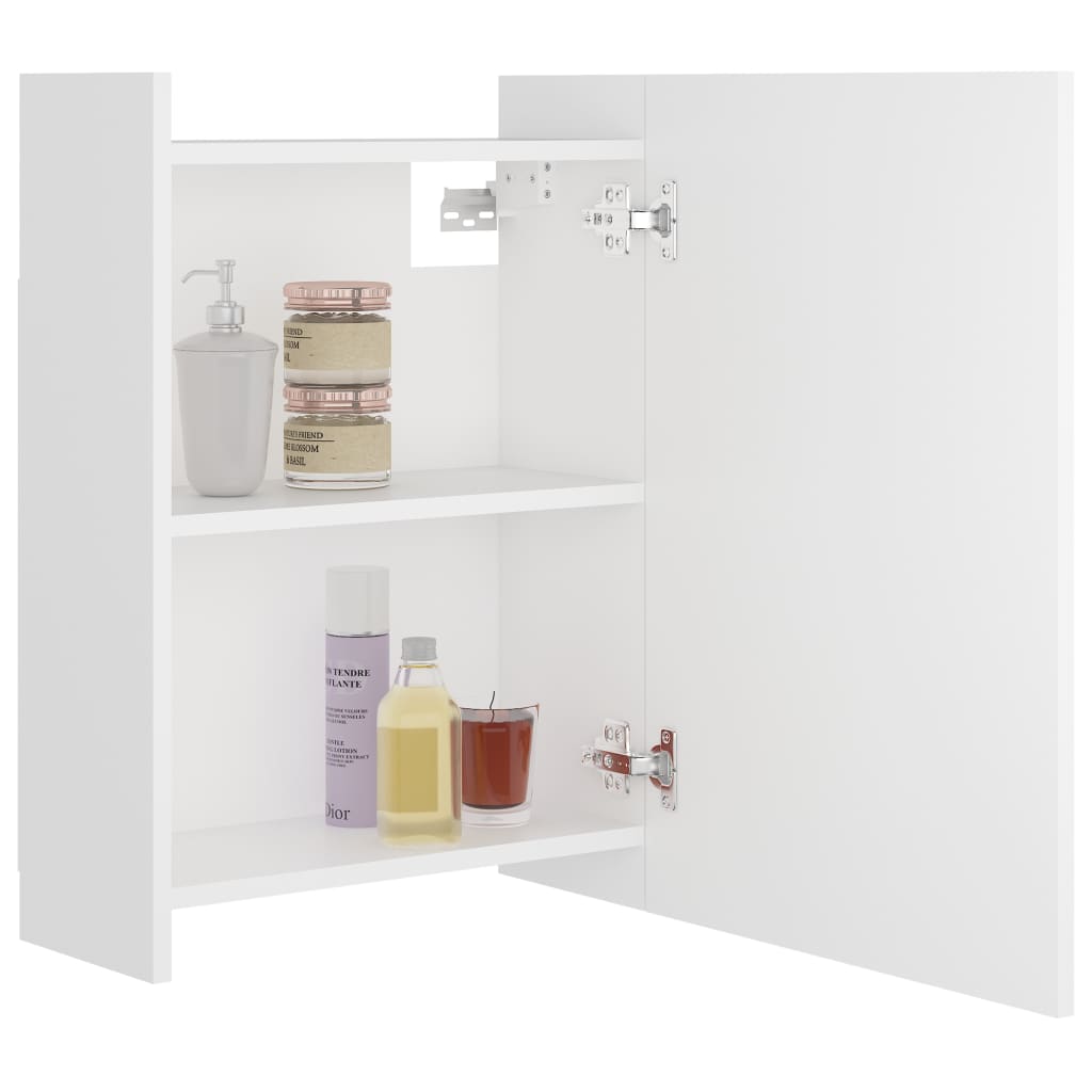 Bathroom Mirror Cabinet White 62.5x20.5x64 cm Chipboard- Bathroom Vanity Units - HomeShopIreland - Home Shop Ireland - Bathroom Vanity Units - Bathroom Mirror Cabinet White 62.5x20.5x64 cm Chipboard