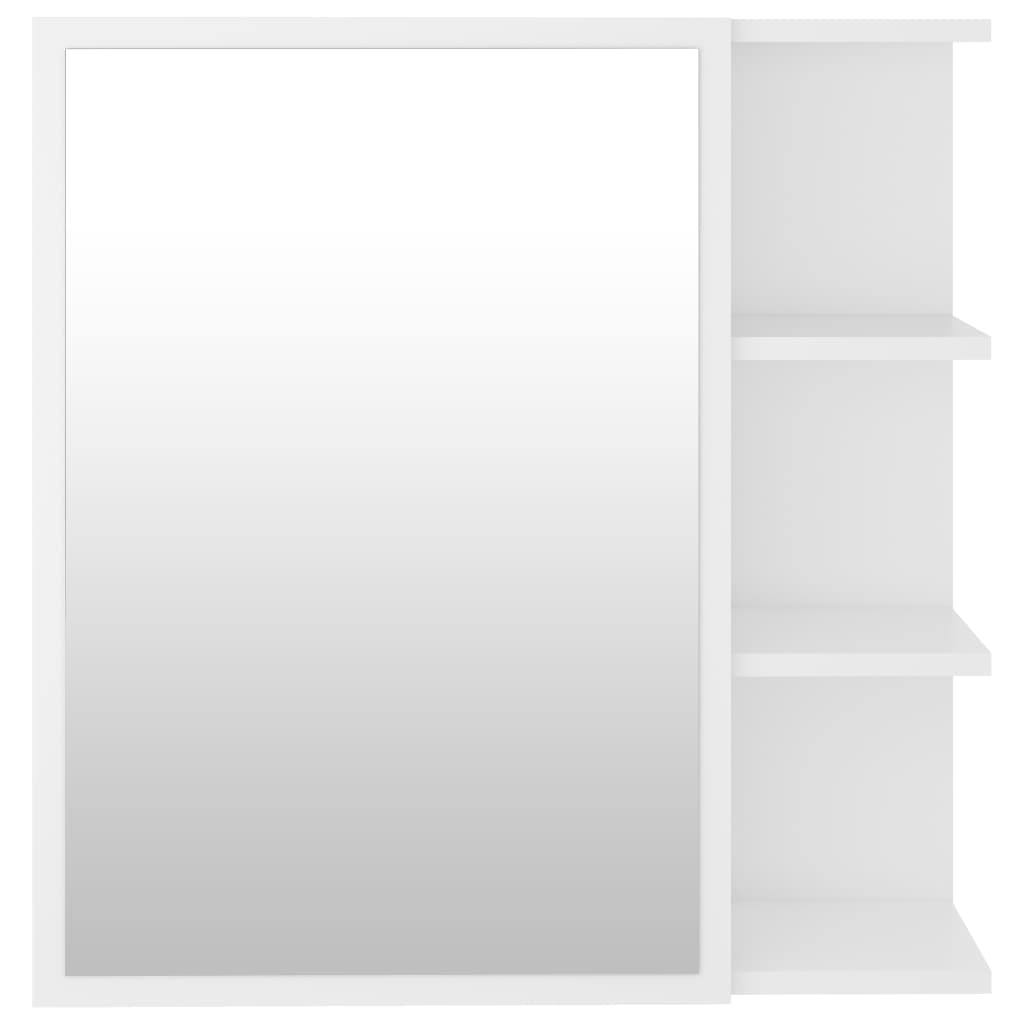 Bathroom Mirror Cabinet White 62.5x20.5x64 cm Chipboard- Bathroom Vanity Units - HomeShopIreland - Home Shop Ireland - Bathroom Vanity Units - Bathroom Mirror Cabinet White 62.5x20.5x64 cm Chipboard