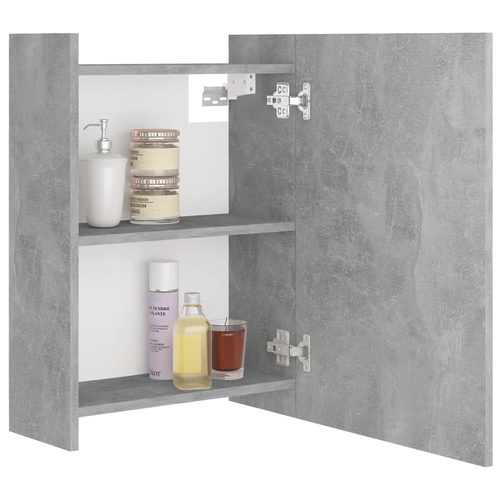Bathroom Mirror Cabinet Concrete Grey 62.5x20.5x64 cm Chipboard- Bathroom Vanity Units - HomeShopIreland - Home Shop Ireland - Bathroom Vanity Units - Bathroom Mirror Cabinet Concrete Grey 62.5x20.5x64 cm Chipboard