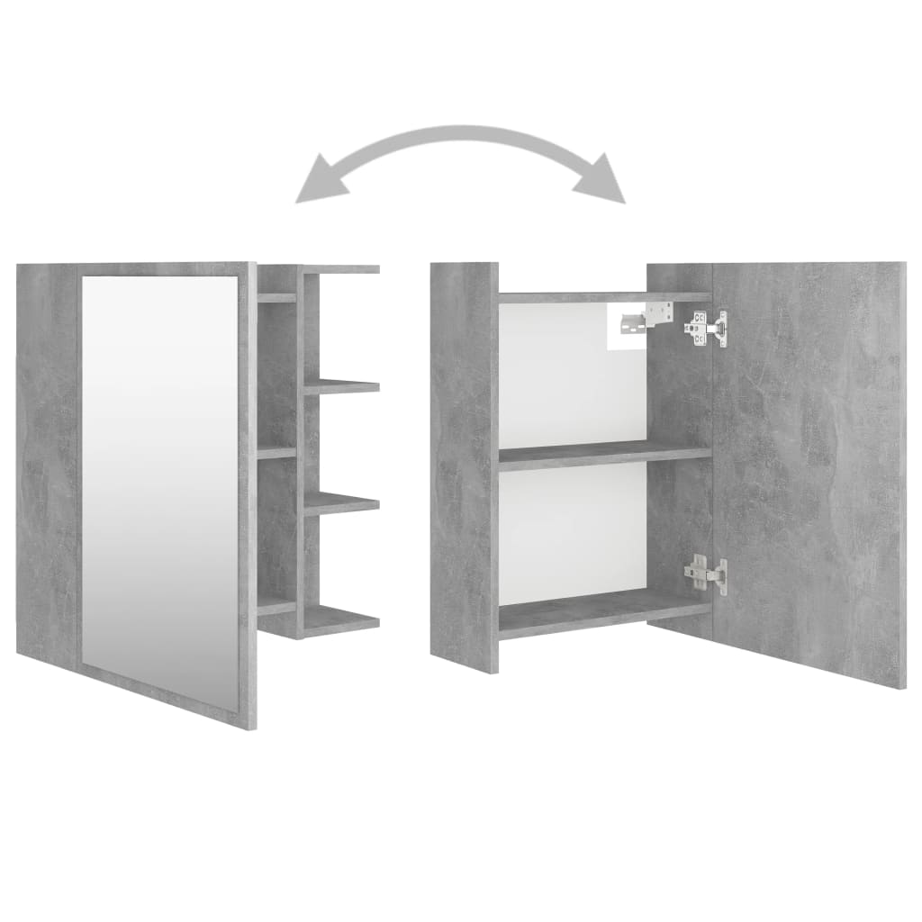 Bathroom Mirror Cabinet Concrete Grey 62.5x20.5x64 cm Chipboard- Bathroom Vanity Units - HomeShopIreland - Home Shop Ireland - Bathroom Vanity Units - Bathroom Mirror Cabinet Concrete Grey 62.5x20.5x64 cm Chipboard